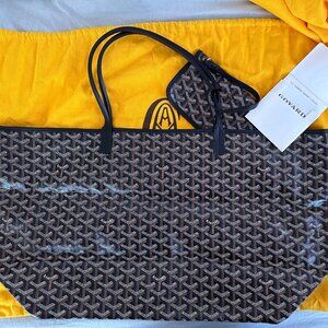 Authentic- Goyard Saint Louis GM Bag - Black